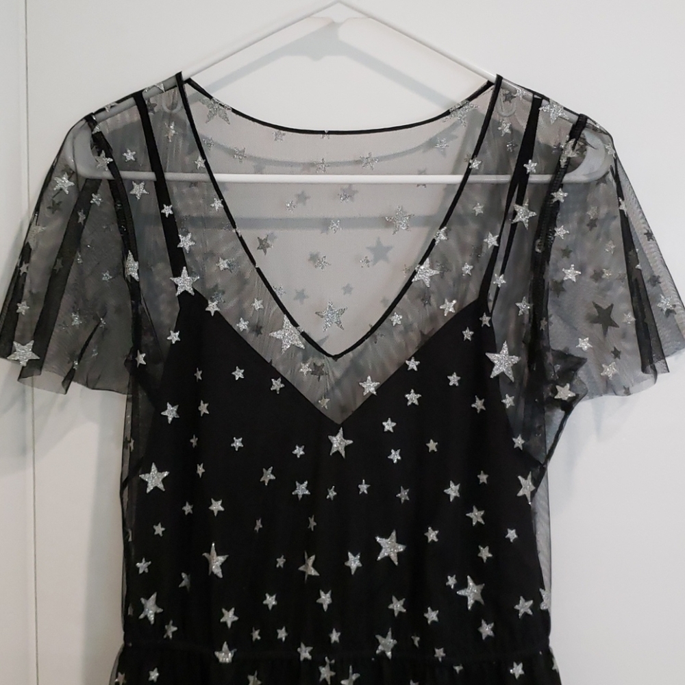 Modcloth Stary Night Midi Dress Size M